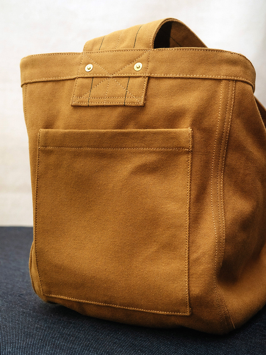 Newspaper Bag  – Tan Canvas