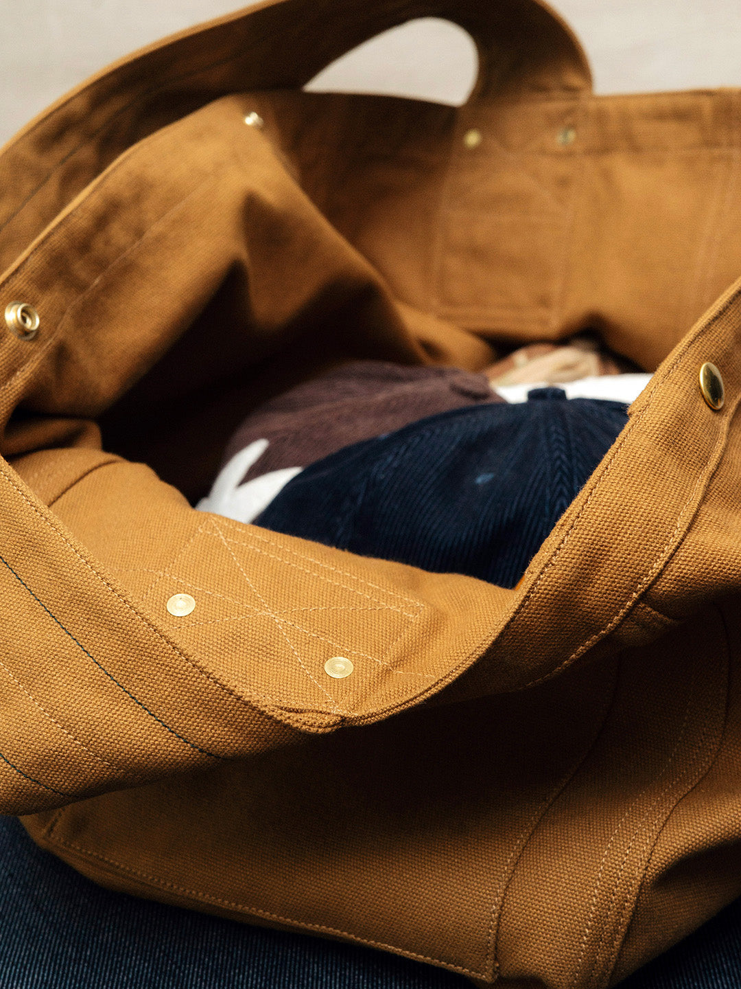 Newspaper Bag  – Tan Canvas