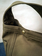 Newspaper Bag  – Khaki Canvas