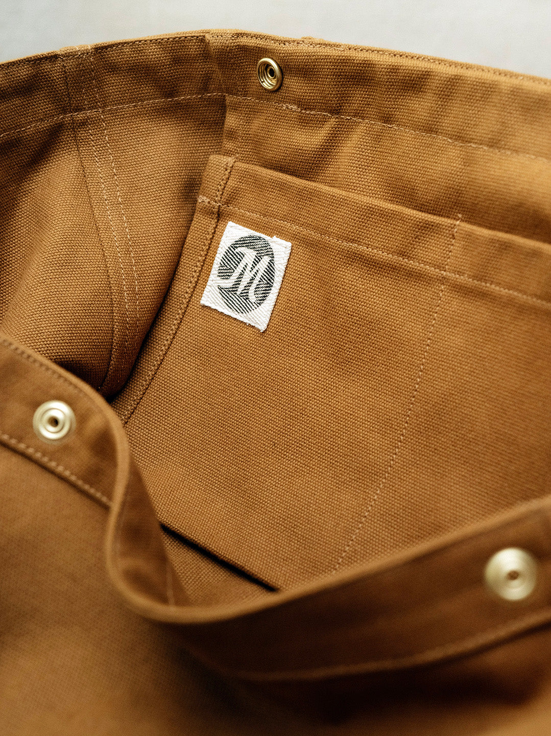 Newspaper Bag  – Tan Canvas