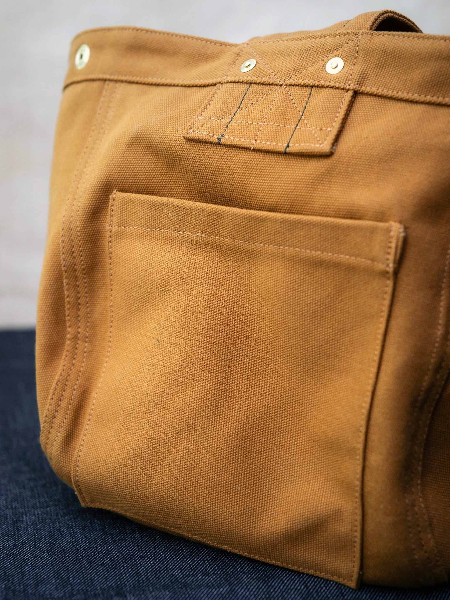 Newspaper Bag  – Tan Canvas