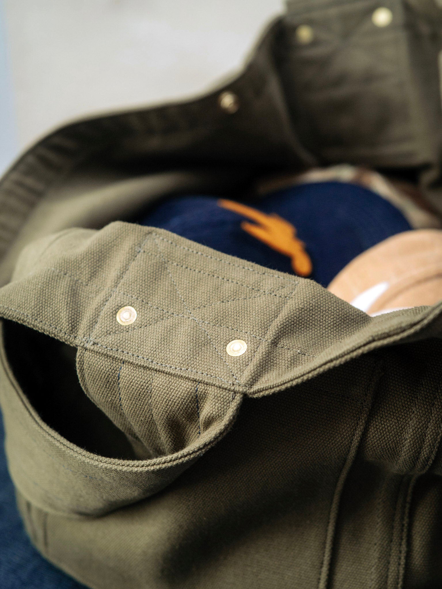 Newspaper Bag  – Khaki Canvas