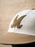 Ball Cap – Undyed Selvedge Twill/Cotton Twill, Ecru/Taupe