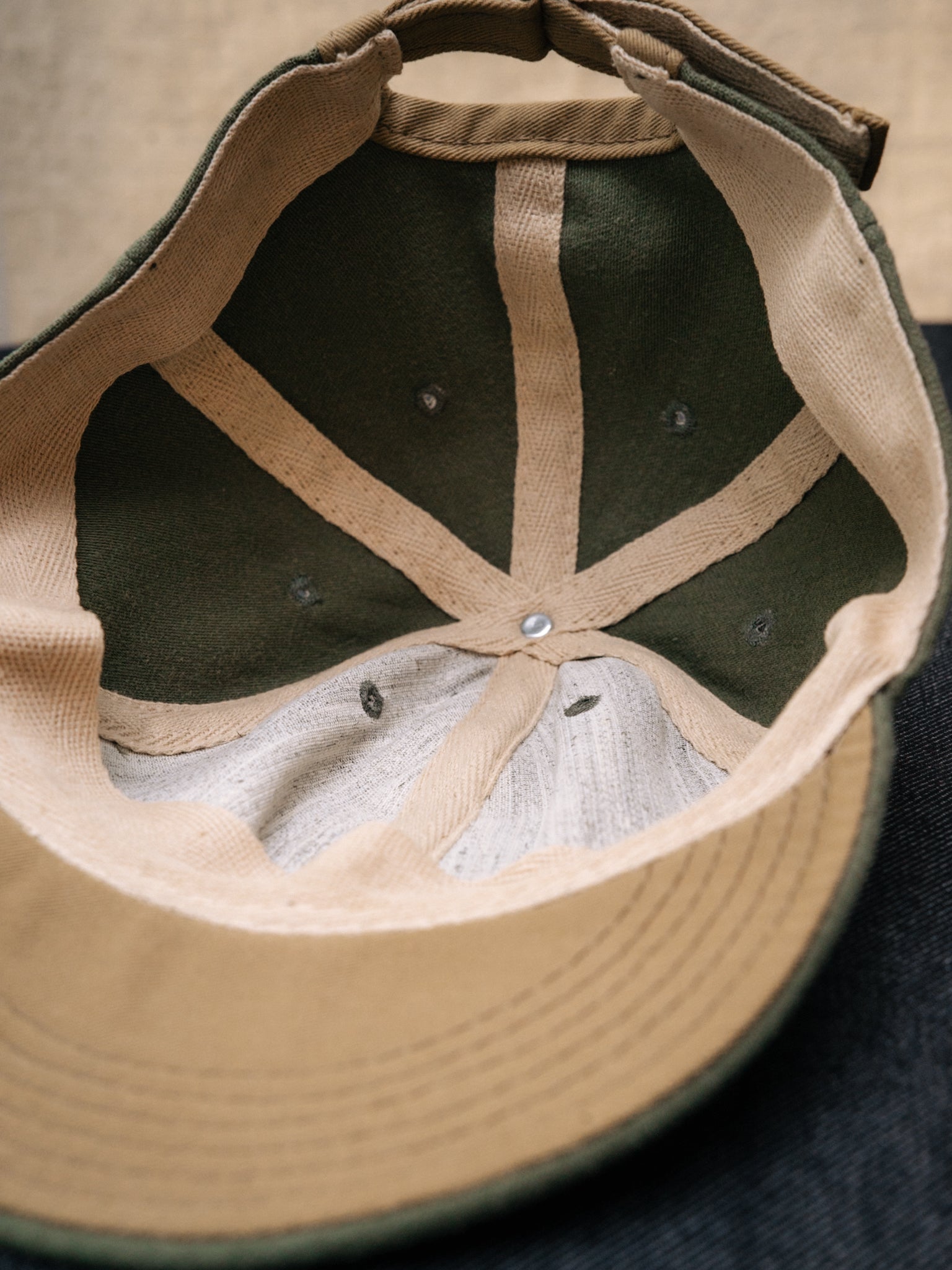 Ball Cap – 1960s OG-107 Cotton Sateen, Olive Green