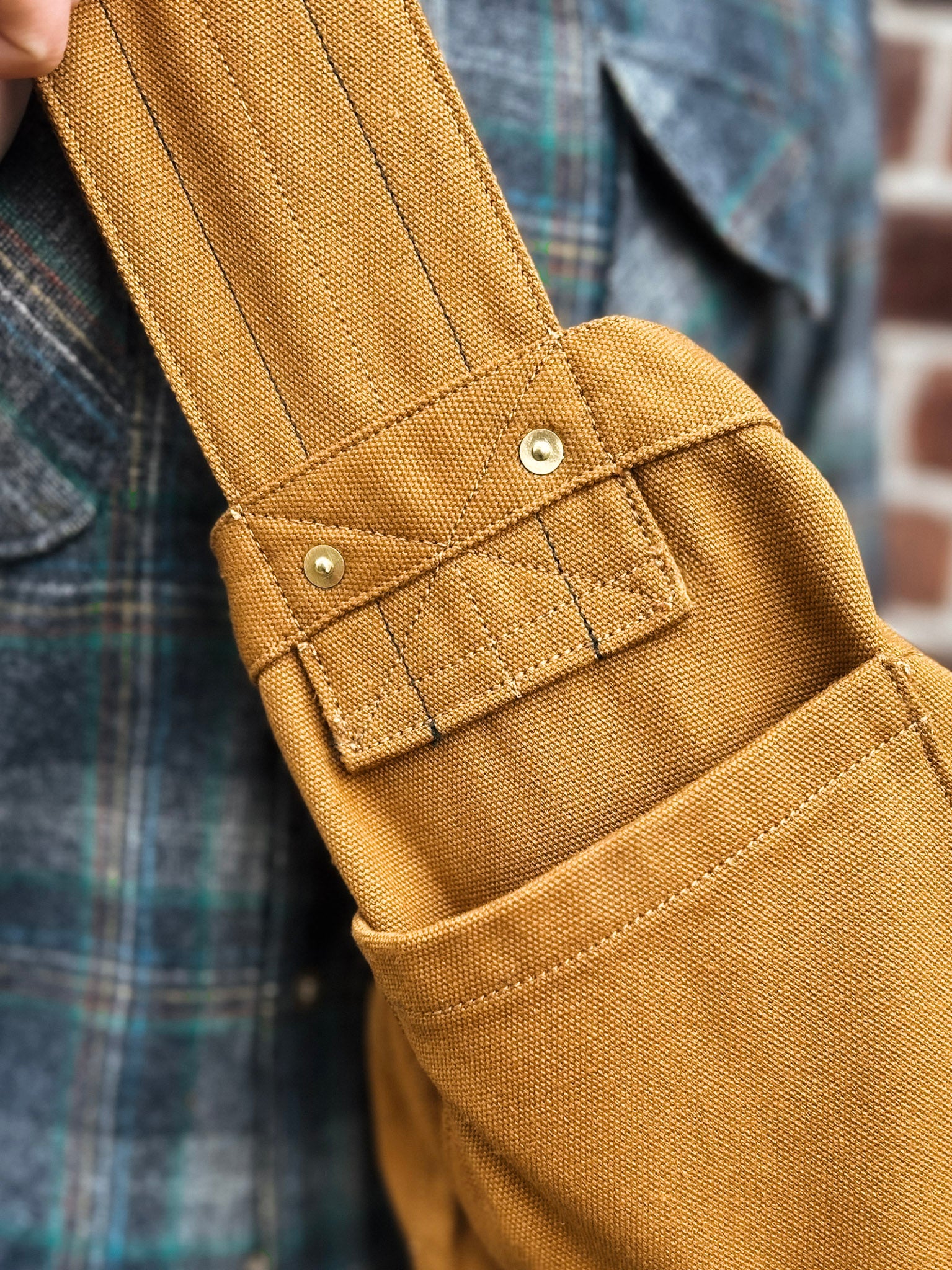 Newspaper Bag  – Tan Canvas