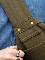 Newspaper Bag  – Khaki Canvas