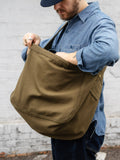 Newspaper Bag  – Khaki Canvas