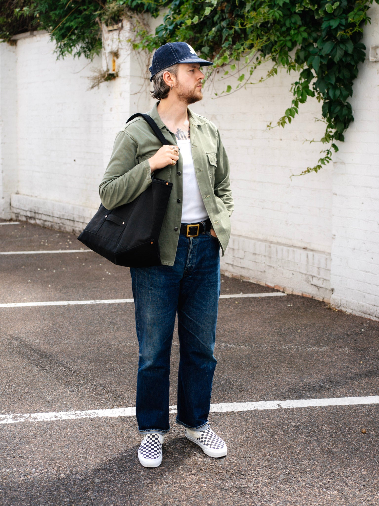Coal Tote Bag – Black Canvas