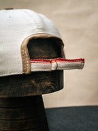 Ball Cap – Undyed Selvedge Twill/Cotton Twill, Ecru/Taupe