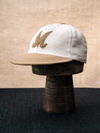Ball Cap – Undyed Selvedge Twill/Cotton Twill, Ecru/Taupe